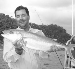 Mike released his personal best kingfish of 80cm to fight another day.
